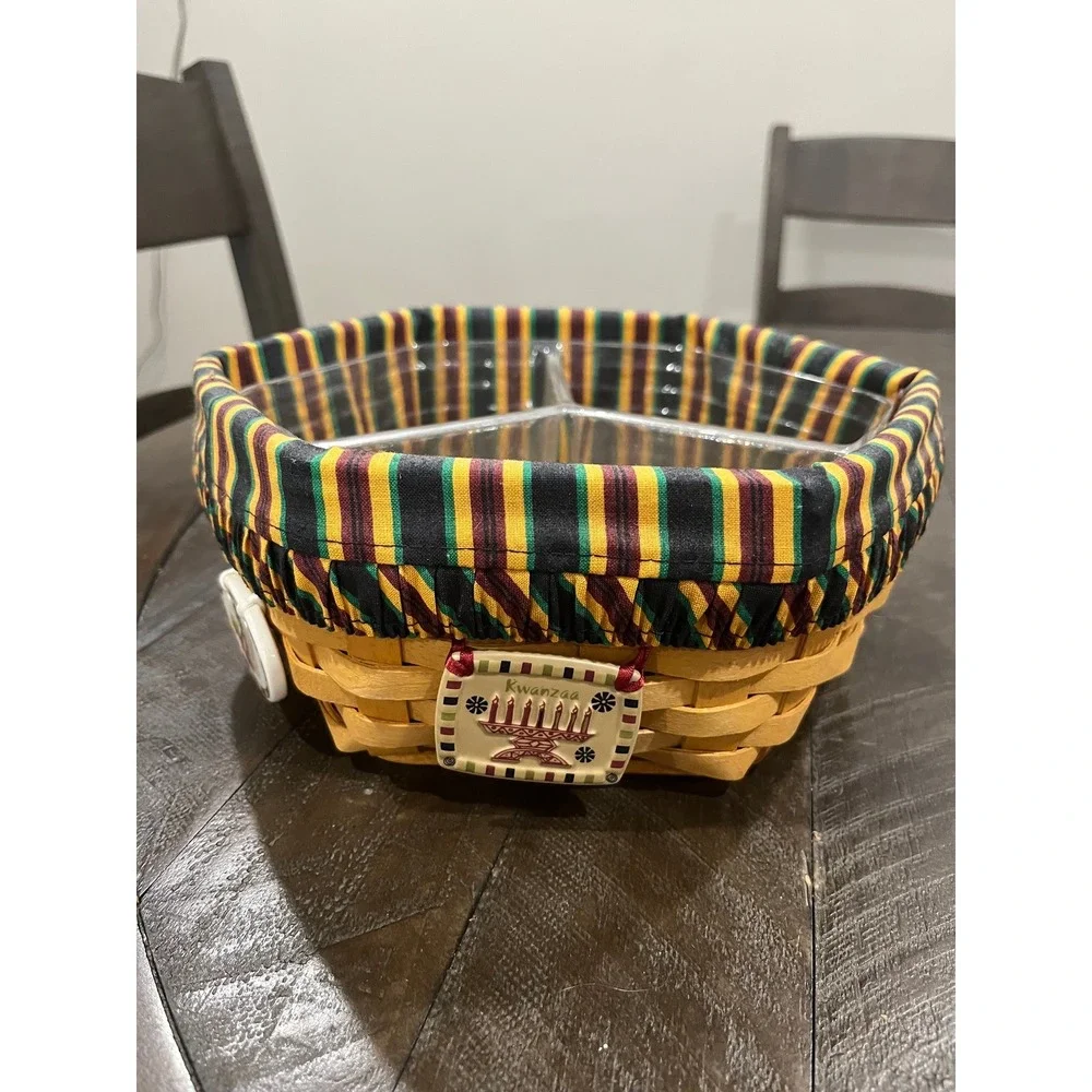 Longaberger 1998 Kwanzaa‎ Octagon Basket 10